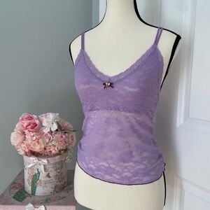 Victorias Secret Angels Y2K 2000s Lace Coquette Cami size S
